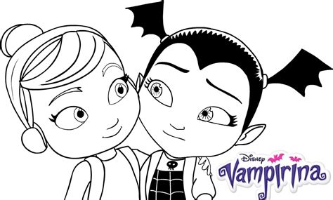 Vampirina and Poppy Coloring Page