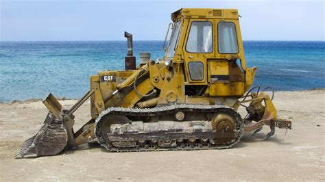 Free Images : asphalt, yellow, caterpillar, bulldozer, power, excavator ...