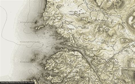 Historic Ordnance Survey Map of Kinlochbervie, 1910