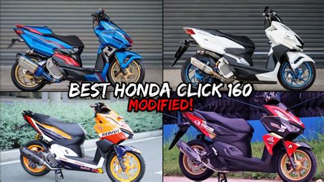 HONDA CLICK 160 | MODIFIED COMPILATION! - YouTube