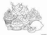 Coloriage Beautiful Sweet cupcake coloring Pages  JeColoriecom sketch template
