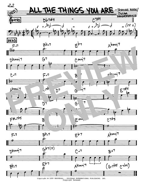 All The Things You Are | Sheet Music Direct