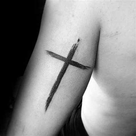 50 Simple Cross Tattoos For Men - Religious Ink Design Ideas