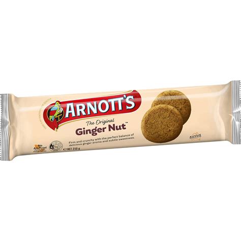 Arnott's Ginger Nut Plain Biscuits Biscuits 250g | Woolworths