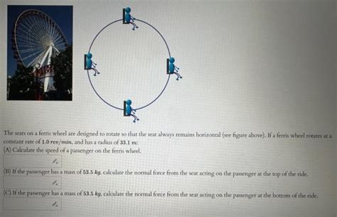 Solved The seats on a ferris wheel are designed to rotate so | Chegg.com