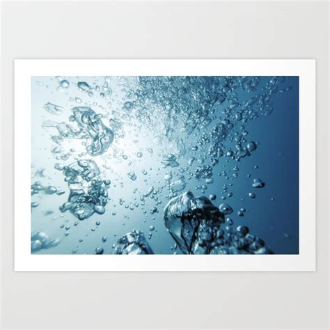 Underwater Bubbles with Sunlight, Underwater Background Bubbles. Art Print by Allexxandarx ...