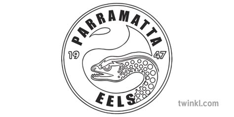 Parramatta Eels National Rugby League Team Logo Sports Australia KS1 Black