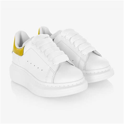 Alexander McQueen - White Oversized Trainers | Childrensalon