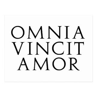 Amor Vincit Omnia Postcards | Zazzle