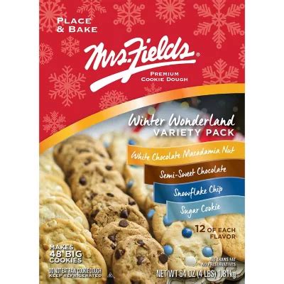 Mrs. Field’s Premium Cookie Dough Winter Wonderland Variety Pack (makes ...