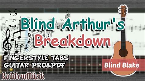 Blind Blake-Blind Arthur's Breakdown Easy Fingerstyle Guitar Tutorial Tabs - YouTube