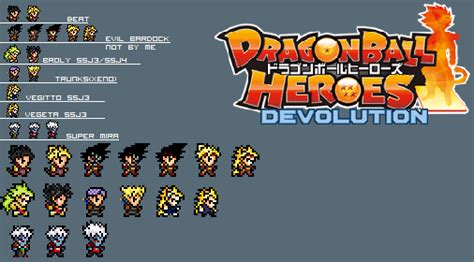 Dragon Ball Heroes Devolution Sprites by Vebills on DeviantArt