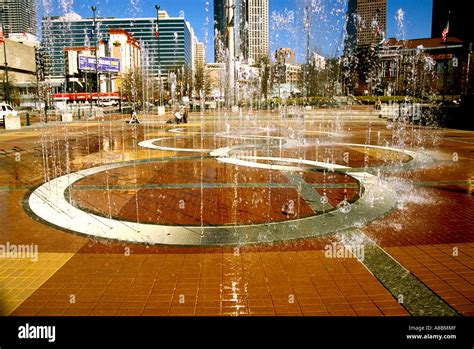 Georgia Atlanta Olympic Park fountain Stock Photo - Alamy