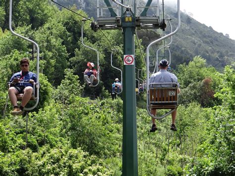 Flying through the clouds on the Anacapri Chair Lift of Capri