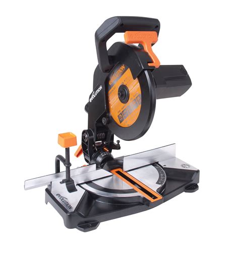 Evolution 1200W 240V 210mm Compound Mitre Saw R210CMS | Departments | DIY at B&Q