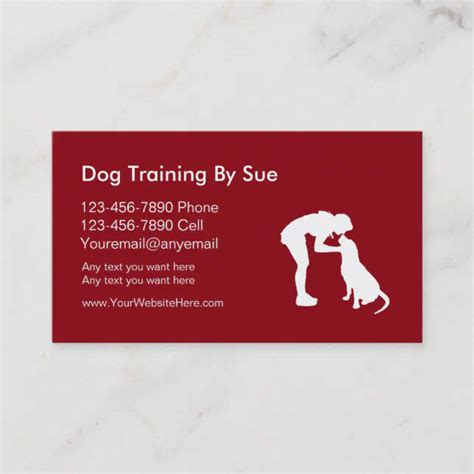 Dog Trainer Business Cards | Zazzle