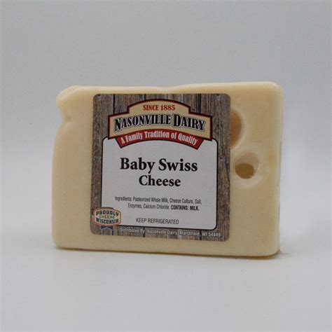 Baby Swiss Cheese - Nasonville Dairy