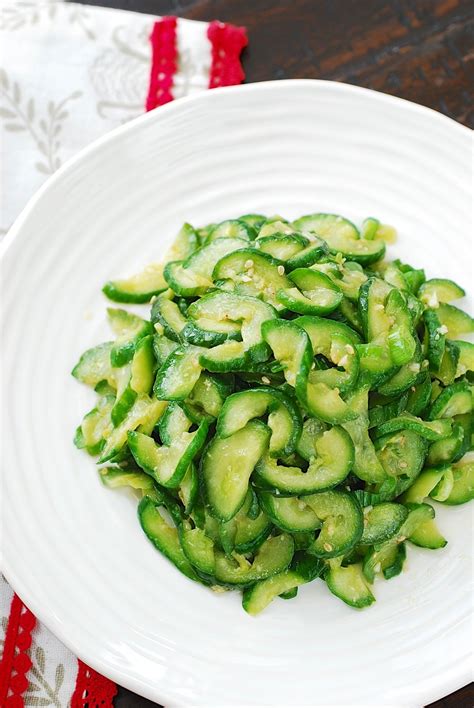 Stir-fried Cucumbers (Oi Bokkeum) - Korean Bapsang