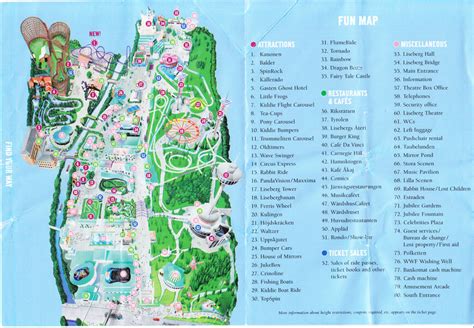 Liseberg Amusement Park Map