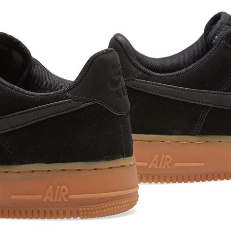 Nike Air Force 1 '07 LV8 Suede Black, Gum & Medium Brown | END. (UK)