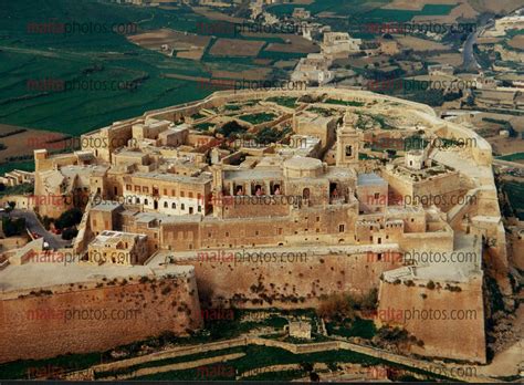 Gozo Aerial Citadel Victoria Bastions Rabat - Malta Photos