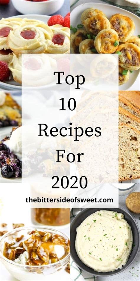 Top 10 Recipes for 2020 - The Bitter Side of Sweet