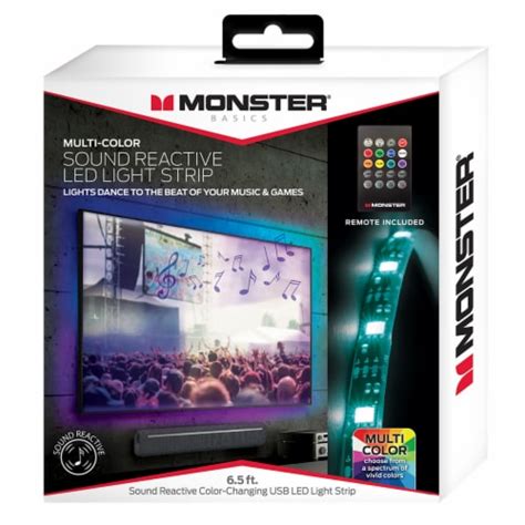 Monster® Sound Reactive LED Light Strip, 6.5 ft - Kroger