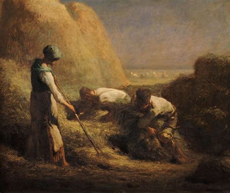 Millet / Hay-Harvest / 1850/51 - Jean-François Millet as art print or ...