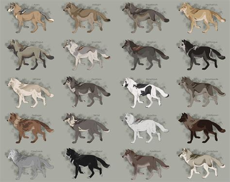 Semi-Realistic Wolf Adoptables Set 8 - CLOSED by Therbis on DeviantArt