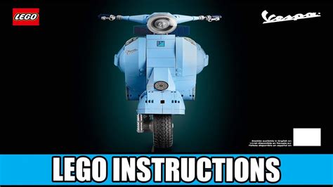 LEGO Instructions | Creator Expert | 10298 | Vespa 125 - YouTube