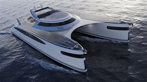 This solar-powered hybrid catamaran can travel on water and land - Luxurylaunches