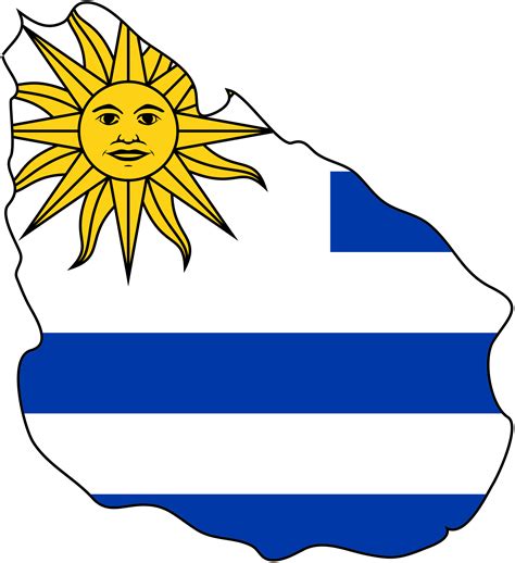 Uruguay Flag Map - MapSof.net