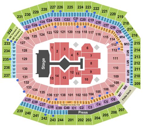 Taylor Swift 2023 at Lincoln Financial Field Seating Chart | CloseSeats.com