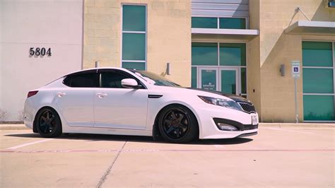 Joey's Slammed Kia Optima K5 on ESR wheels - YouTube