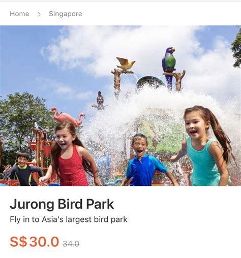 Discounted Jurong Bird Park Tickets, Tickets & Vouchers, Local Attractions & Transport on Carousell