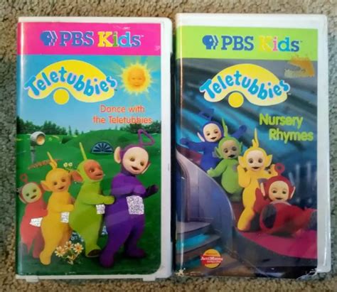 PBS KIDS TELETUBBIES Lot of 2 VHS Vol 2 and 3 Dance With and Nursery Rhymes EUR 12,40 - PicClick FR