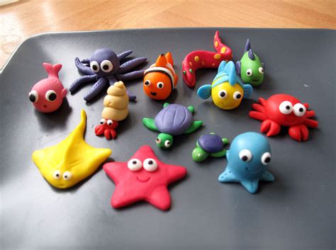 onderwaterfiguren van fondant | Kids clay, Clay crafts for kids, Clay crafts