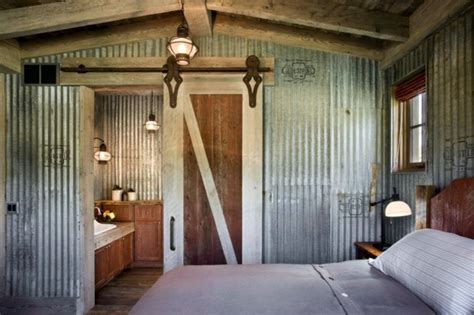 5 points at home, where corrugated iron looks wonderful | Interior Design Ideas | AVSO.ORG