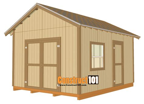 How to Build a Storage Shed: Shed Plans 12x16 Gable Roof Shed