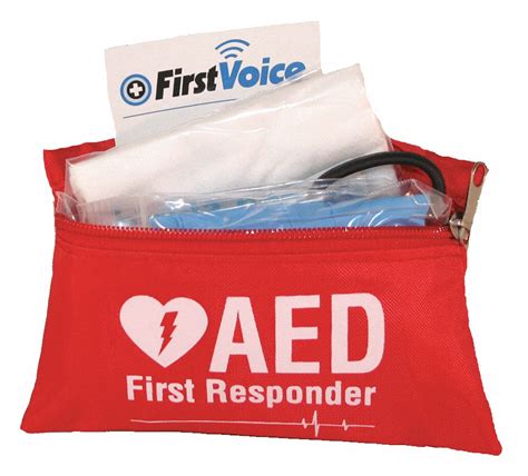 FIRST VOICE AED Accessory Kit Basic AED Responder Kit in Nylon, AHA ...