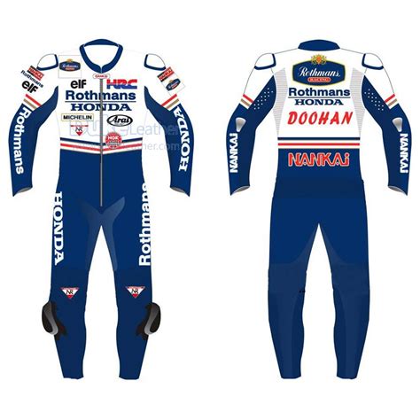 Duke Leather: Rothmans Honda Motorbike Racing Leather suit