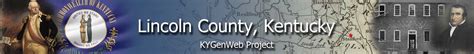 KYGenWeb - Lincoln County Genealogy