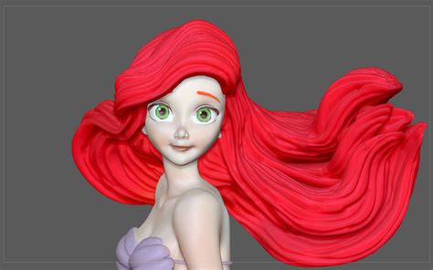 ArtStation - ARIEL LITTLE MERMAID DISNEY ANIMATION CHARACTER STATUE | Resources