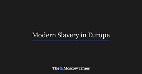 Modern Slavery in Europe