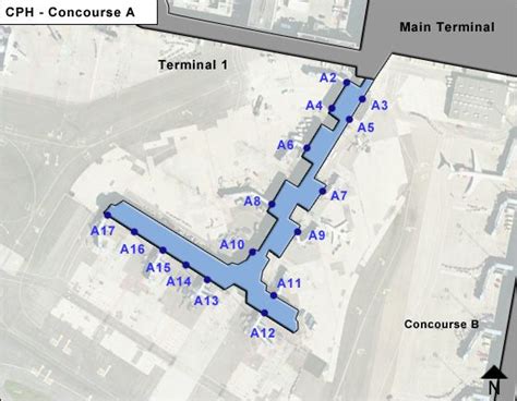 Copenhagen CPH Airport Terminal Map