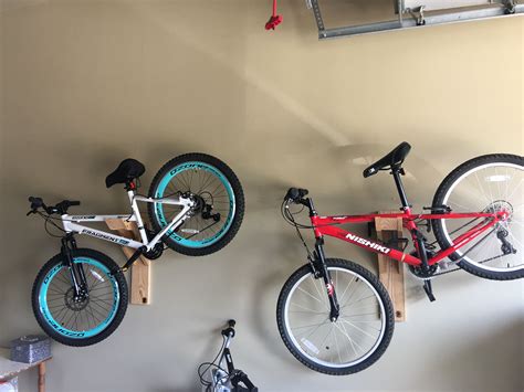 Garage organization wood bicycle rack. DIY wall bike rack Diy Bike Rack ...