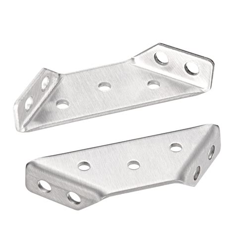 Uxcell Cabinet Cupboard Stainless Steel Flange Corner Brace Angle Brackets 20pcs - Walmart.com ...