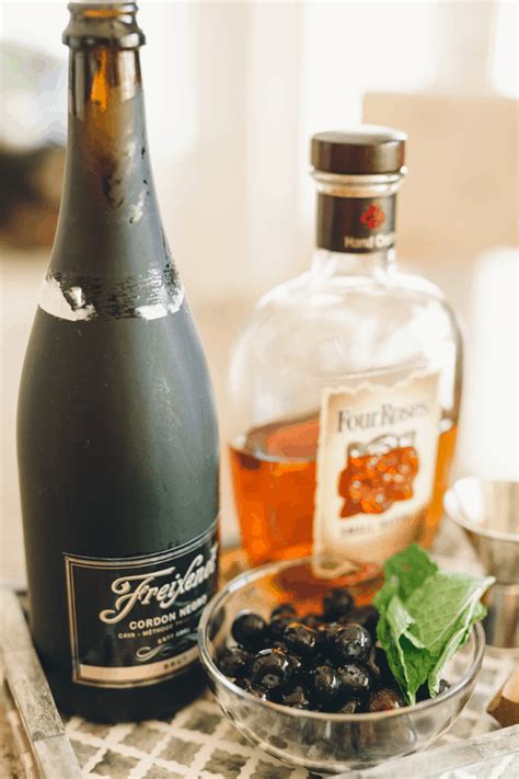 Bourbon Cocktails with Champagne | Cupcakes and Cutlery