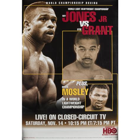 HOLYFIELD VS LEWIS POSTER - PROGEAR