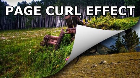 Photoshop Page Curl Effect - Page Turn Effect Tutorial - YouTube